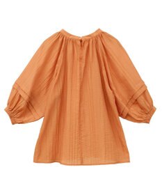 CRAFT STANDARD BOUTIQUE ストライプジャカードパフスリーブブラウス