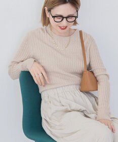 AMERICAN HOLIC ミニケーブルショート丈プルオーバー