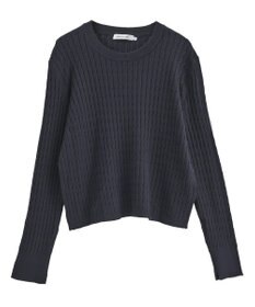 AMERICAN HOLIC ミニケーブルショート丈プルオーバー