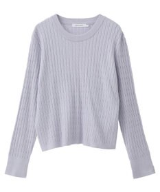 AMERICAN HOLIC ミニケーブルショート丈プルオーバー