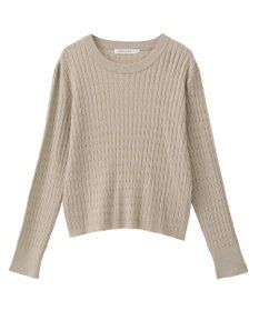 AMERICAN HOLIC ミニケーブルショート丈プルオーバー