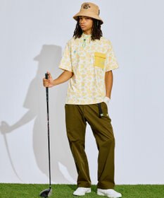 PW CIRCULUS 【UV遮蔽率99.5%  UVカット/速乾/ストレッチ】【MEN】アニマルドットポケットモックT ゴルフ