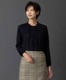 J.PRESS LADIES ウォッシャブルウールジャージー ボウタイ カットソー