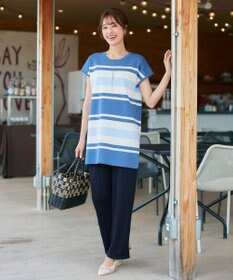 Tiaclasse 【洗える・接触冷感・紫外線ケア・サラごこち】選べるパンツ(テーパード/ワイド）