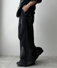 WEGO メタリックプリントデニムパンツ