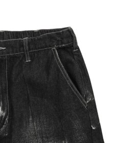 WEGO メタリックプリントデニムパンツ