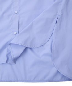 Green Parks イージーケア袖シャーリングシャツ