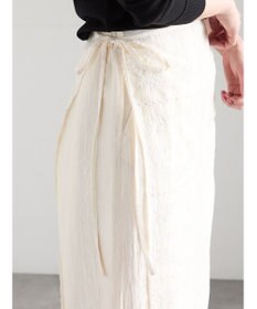 Te chichi チーフ刺繍ラップスカート付きパンツ