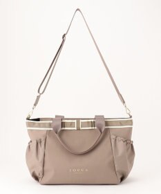 TOCCA DUAL RIBBON NYLON TOTE L トートバッグ L