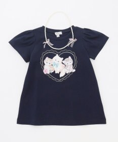 ANY KIDS ネックレス付き ネコTシャツ