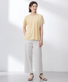 J.PRESS LADIES L 【洗える・接触冷感】プレーティングジャージー フレア カットソー