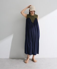 Green Parks ・ＳＵＧＡＲ　ＳＰＯＯＮ　ギャザーノースリーブワンヒ