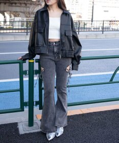 WEGO PUショートジャケット