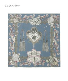 MOONBAT SWASH LONDON(スウォッシュロンドン） シルクツイルスカーフ THINK OF ME 68×68cm 日本製