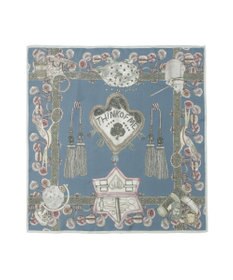 MOONBAT SWASH LONDON(スウォッシュロンドン） シルクツイルスカーフ THINK OF ME 68×68cm 日本製