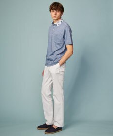 JOSEPH ABBOUD 【リネン素材/清涼感/吸水速乾】リネン天竺 ポロシャツ