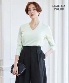 ICB 【WEB限定カラーあり】 シンセティックハイゲージ Vネックプルオーバー