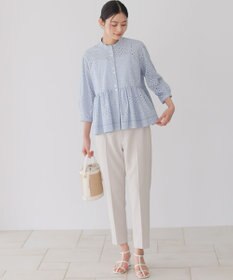 組曲 エンブロイダリーレーススタンドネック ブラウス