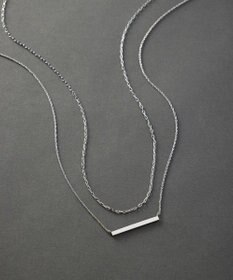 23区 バートップ 2WAY チェーン ネックレス シルバー系
