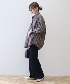 AMERICAN HOLIC ドビーストライプロングシャツ