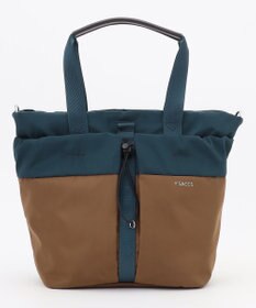 Y'SACCS ドローストリング コンビカラー2WAYトート