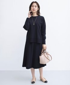 組曲 【WEB限定カラーあり】MINA バックリボンニットプルオーバー