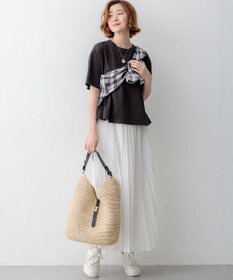 23区 L 【先行予約】スビンギザコットン フレア Tシャツ