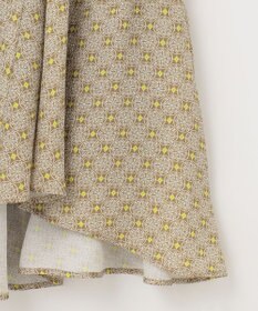 自由区 【洗える・XSサイズあり】アラベスクプリント スカート