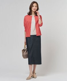 J.PRESS LADIES Vis/Peスパーク クルーネック カーディガン