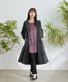 Tiaclasse 【洗える】グログランリボン付きフリル袖チュニック