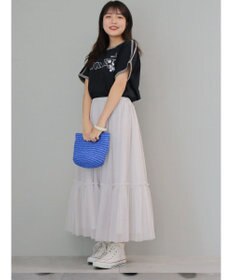 AMERICAN HOLIC ラインＴシャツ　Ｂｌａｃｋ／Ｄｉｓｎｅｙ