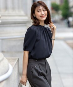 ANY SIS S 【洗える】フリルネックスタンド ブラウス