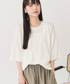 AMERICAN HOLIC 配色コクーンシルエットニット
