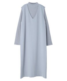 earth music&ecology ＳＥＴ２点Ｖネックジャンスカ＋ハイネックニット