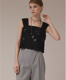 GRACE CONTINENTAL チュール刺繍トップ