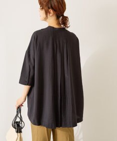 AMERICAN HOLIC 【WEB限定】接触冷感バンドカラーシャツチュニック