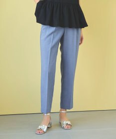Feroux 【洗える】美シルエットカラーテーパード パンツ