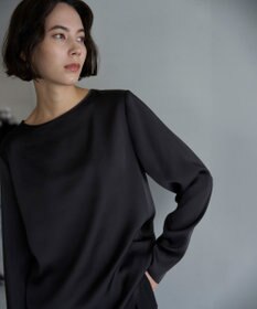 UNFILO サテン レイヤードブラウス