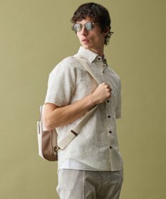 JOSEPH ABBOUD 【軽量/コンパクト】 ヘリンボンキャンバス ボディバッグ