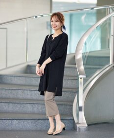 Tiaclasse 【洗える】キーネックニットチュニック