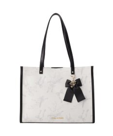 Maison de FLEUR すずらんプリントスクエアトートバッグ