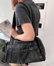 WEGO PUボストンバッグ