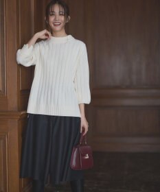 組曲 バルキーワイドリブ ニット