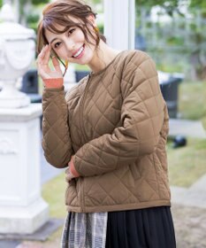 Tiaclasse L コンパクトなシルエットのキルティングショートコート