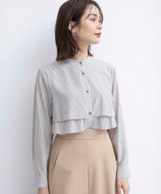 組曲 【WEB限定カラーあり】リヨセルシャーティング ティアードブラウス