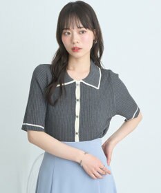 earth music&ecology リブニットカーディガン