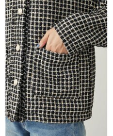 Green Parks ・ＥＬＥＮＣＡＲＥ　ＤＵＥ　ツィードノーカラージャケット