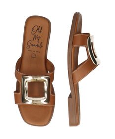 INTER-CHAUSSURES 【Oh my Sandals】メタルバックルフラットサンダル