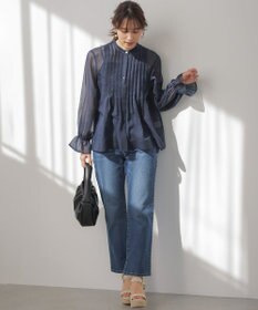 組曲 L 【先行予約】エアリーボイルシアー ブラウス