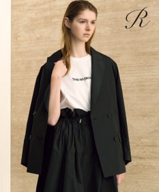 23区 【R(アール)】LIMONTAマイクロタフタ ジャケット ブラック系